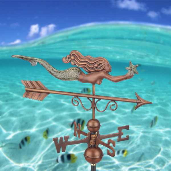 Dovecove 28'' H Metal Nautical & Beach Weathervane & Reviews Wayfair